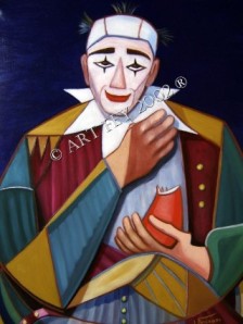 Larmes d'un clown de l'Artiste Peintre FONTANA Joseph © ART FEY ®