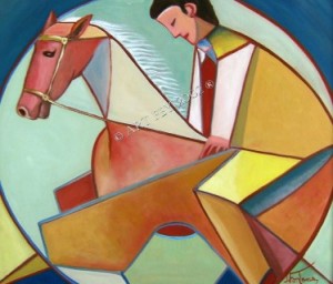 Le cheval de bois de l'Artiste Peintre FONTANA Joseph © ART FEY ®